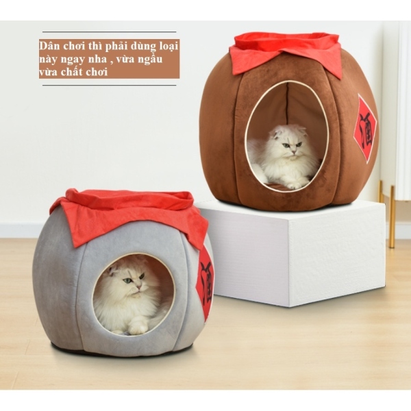 ▨✈✉  [Size to]Ổ giường cho chó mèo cổ trang/ đệm êm ái cực chất chơi cho thú cưng