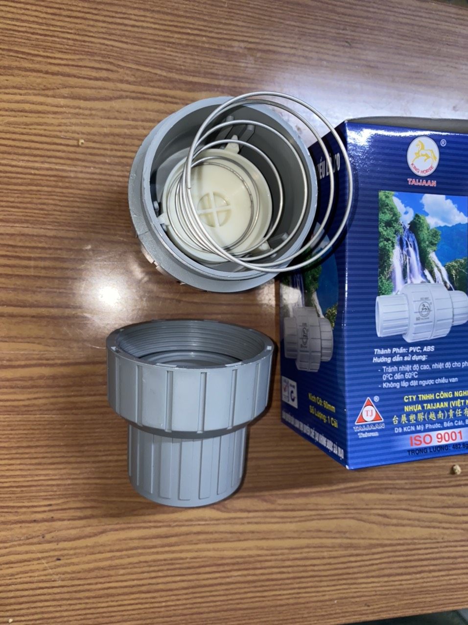 luppe 1 chiều taijan, lupe 1 chiều, van 1 chiều có lò xo phi 49, phi 60