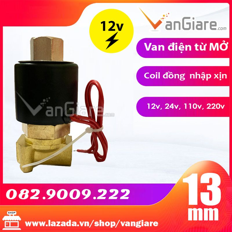 Van điện từ thường mở 13mm