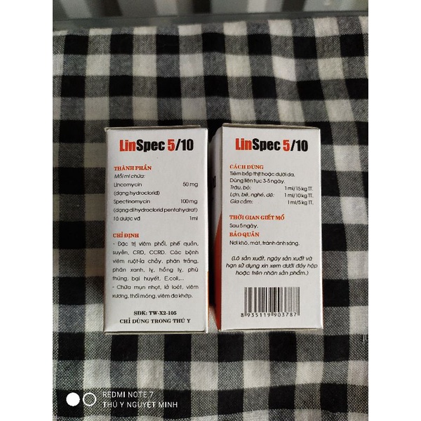 LinSpec 5/10 20ml Dùng cho Gia súc Gia cầm