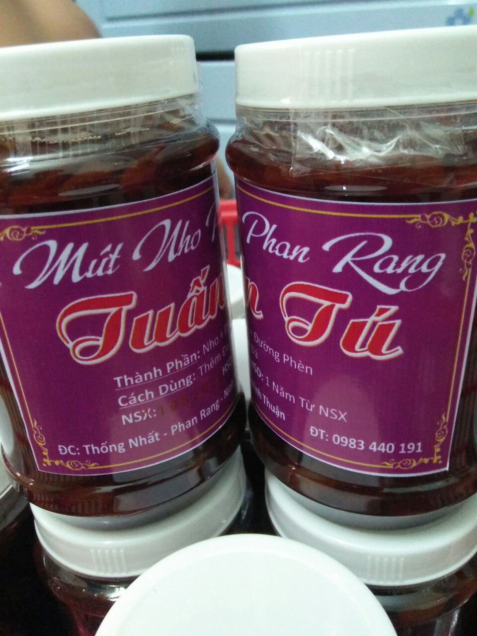 Mứt nho Phan Rang 500gr