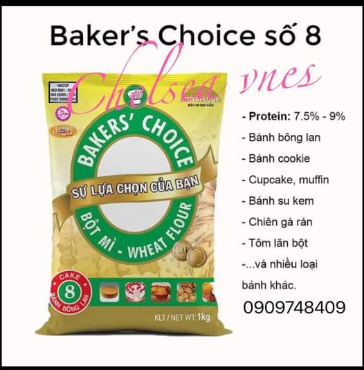 [HCM]BỘT MỲ BAKER'S CHOICE SỐ 8