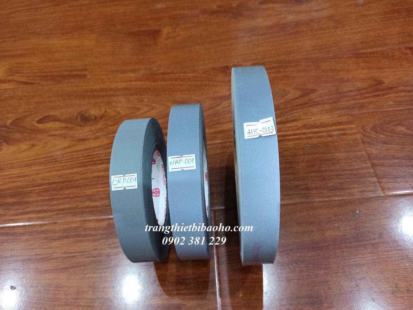 Dây phản quang vải Polyester màu xám khổ 2,5cm x 100m