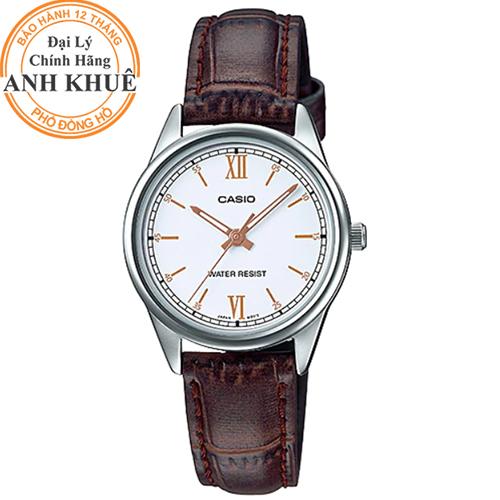 Đồng hồ nữ dây da Casio Anh Khuê LTP-V005L-7B3UDF