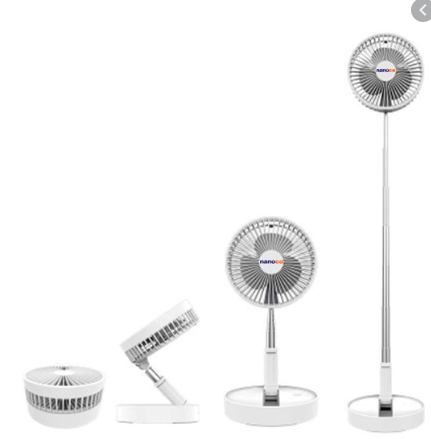 [HCM]QUẠT SẠC ĐIỆN NFF1617W- NANOCO (màu Trắng) NFF 1617 W