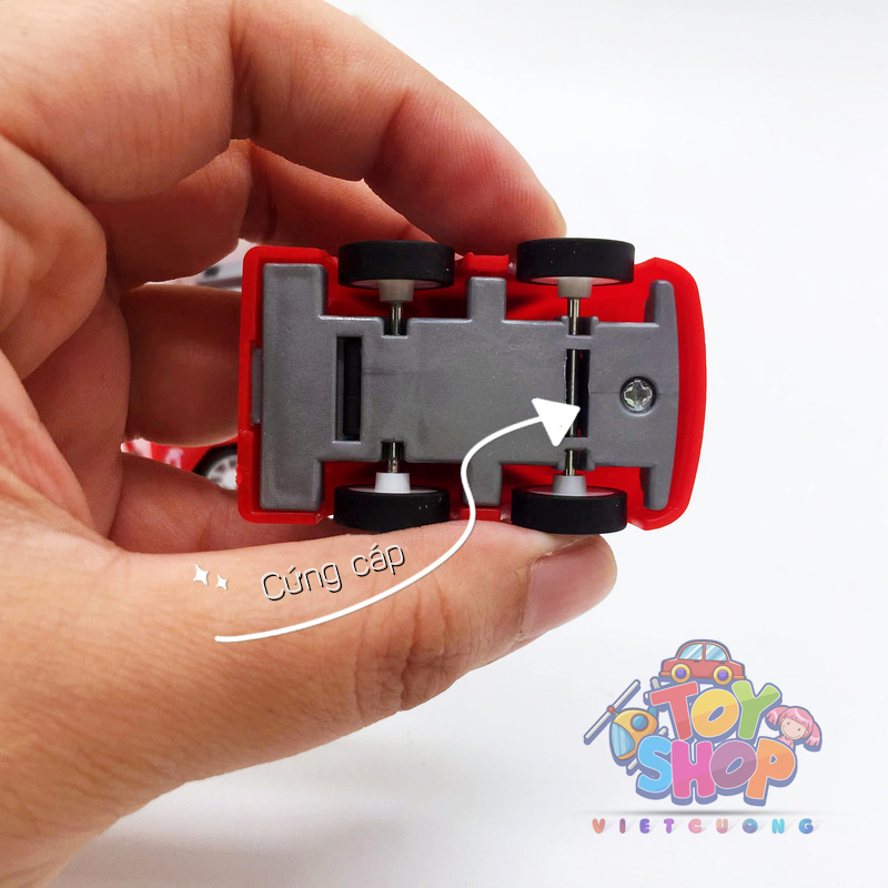 Combo 5 Chiếc Xe Đồ Chơi Xe Cứu Hỏa Mini Động Cơ Dây Cót