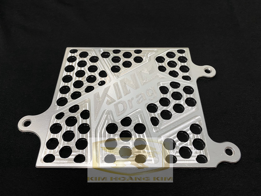 Che két nước KingDrag nhôm CNC gắn Vario,Airblade,Sh....màu bạc