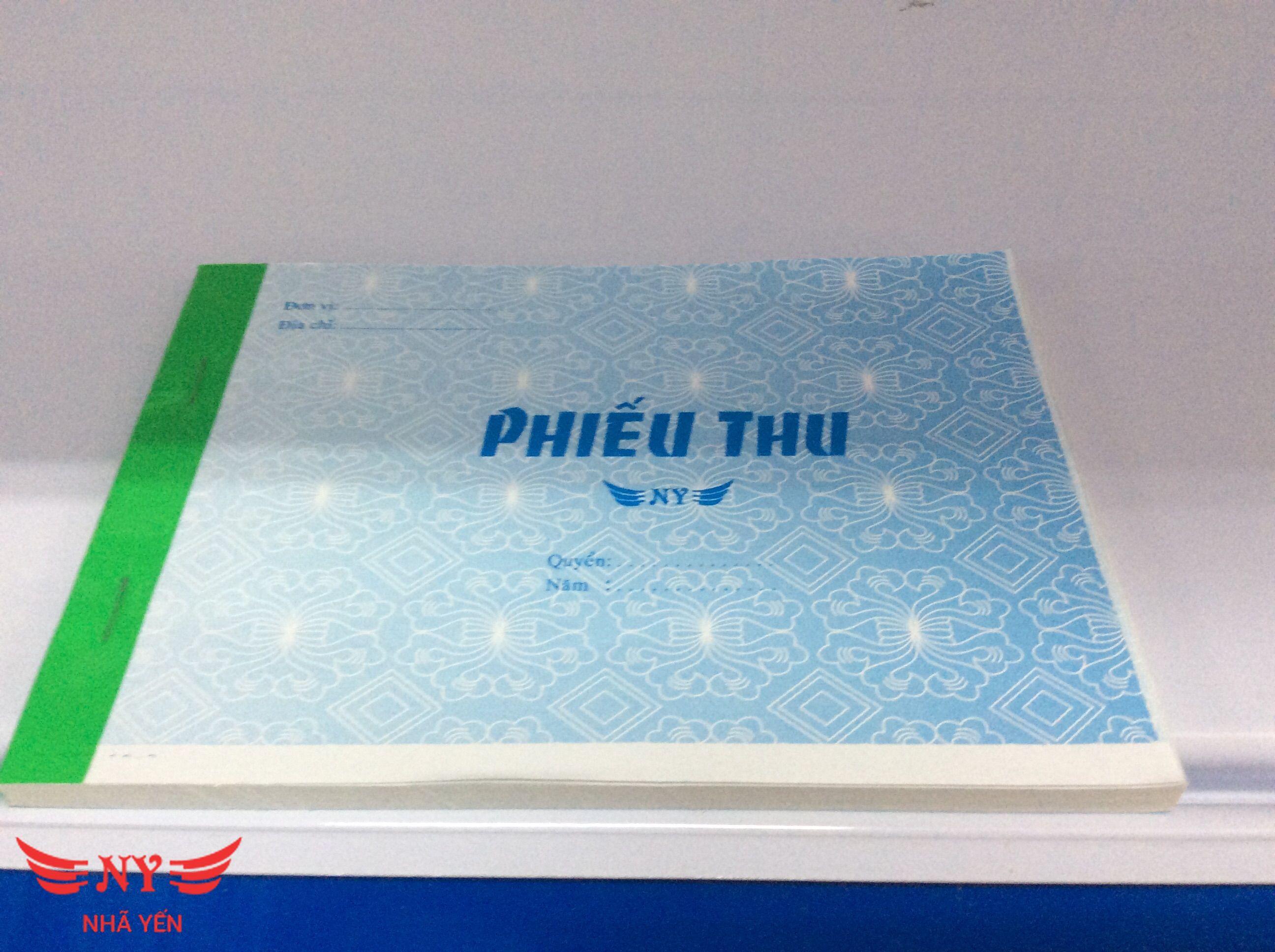 Phiếu thu khổ 13x19cm 1 liên2 liên và 3 liên