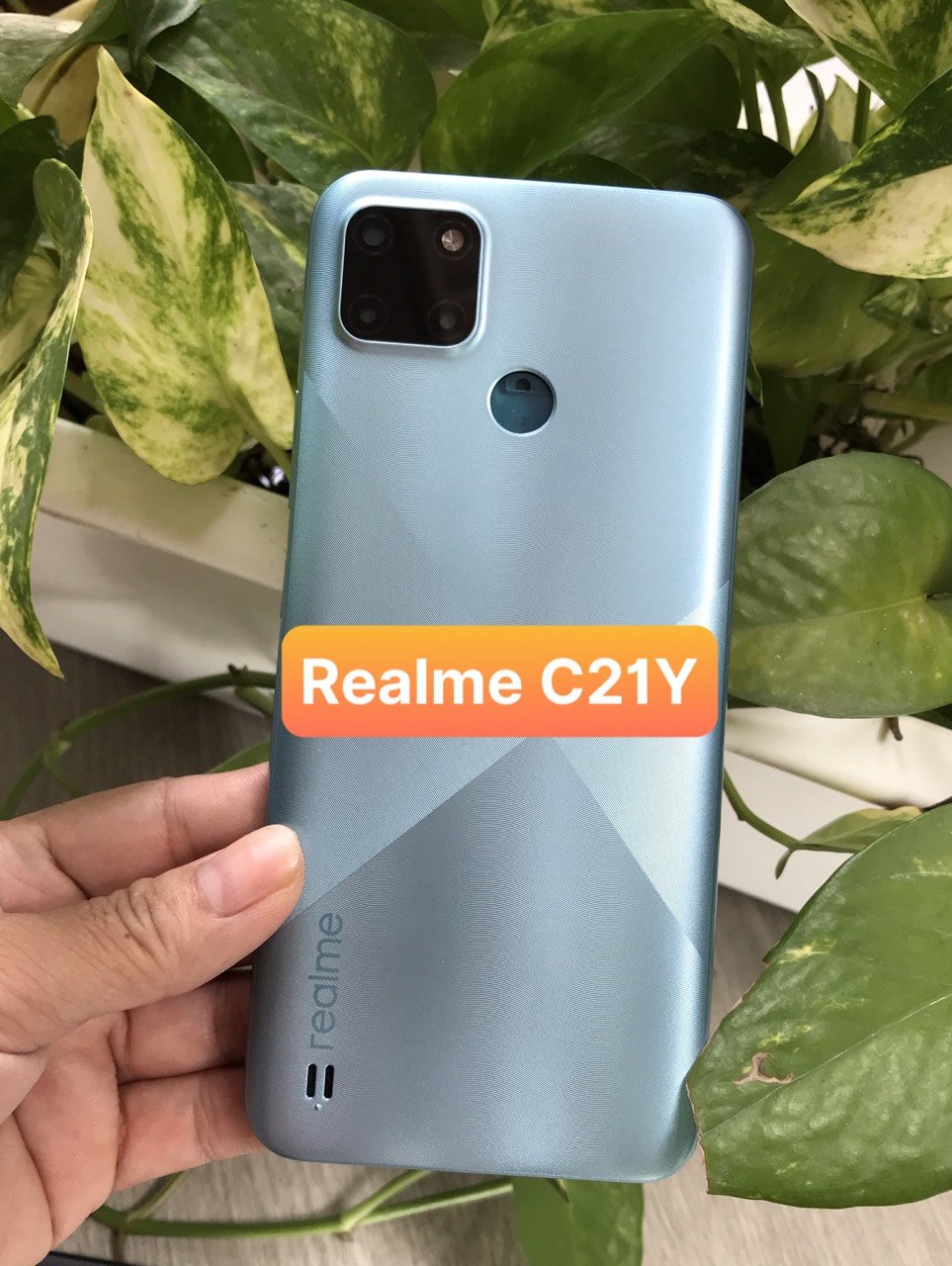 Bộ vỏ sườn Realme C21Y (bộ gồm lương,khung xương,phím , kính camera)