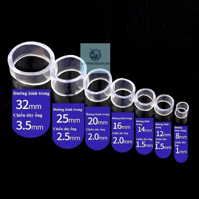 Ống Nước Trong Suốt Ø8mm - 1 mét