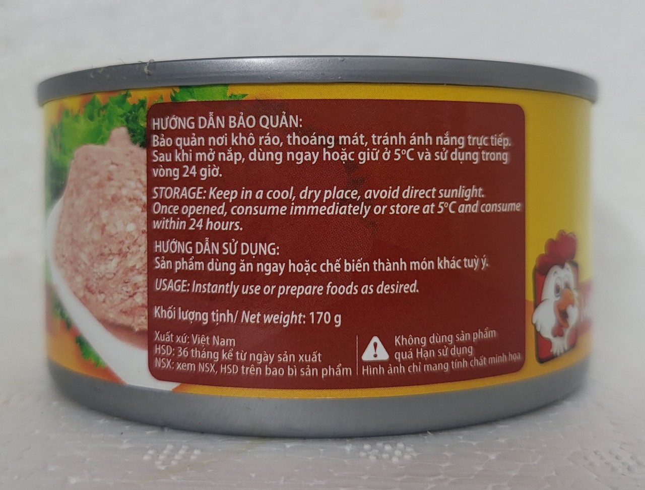 [Hộp 170g] THỊT GÀ XAY [VN] HALONG CANFOCO Minced Chicken