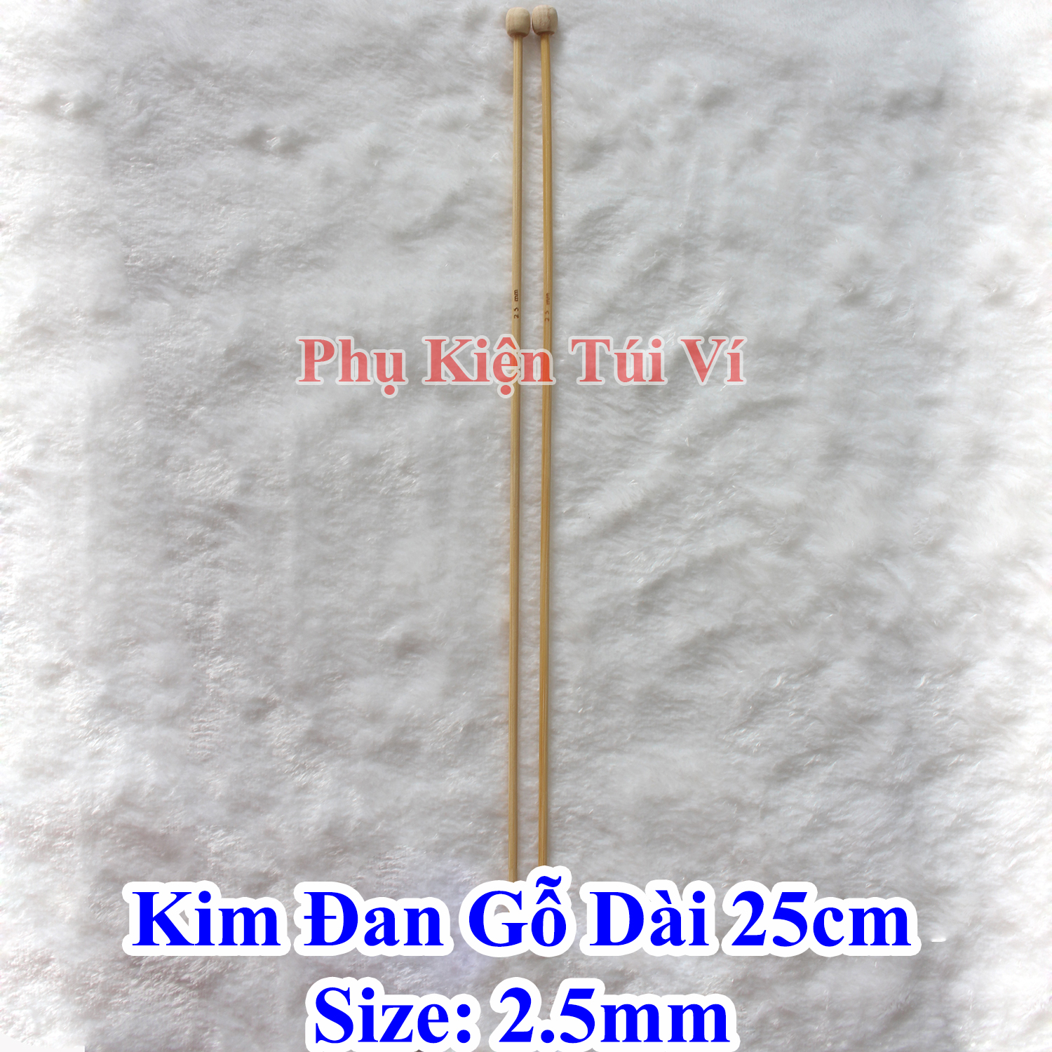 Kim đan len gỗ 25cm