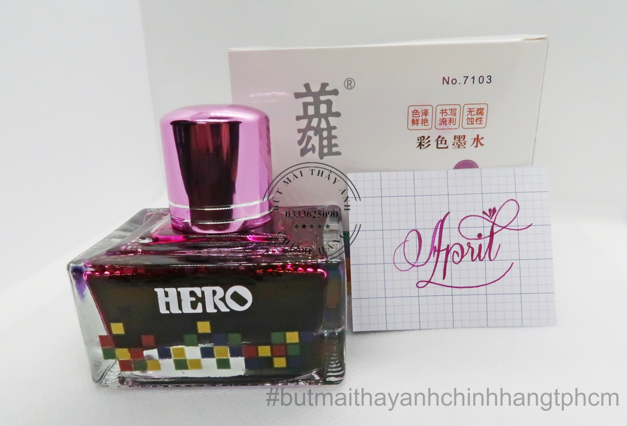 Mực Hero dung tích 40ml không lem không cặn