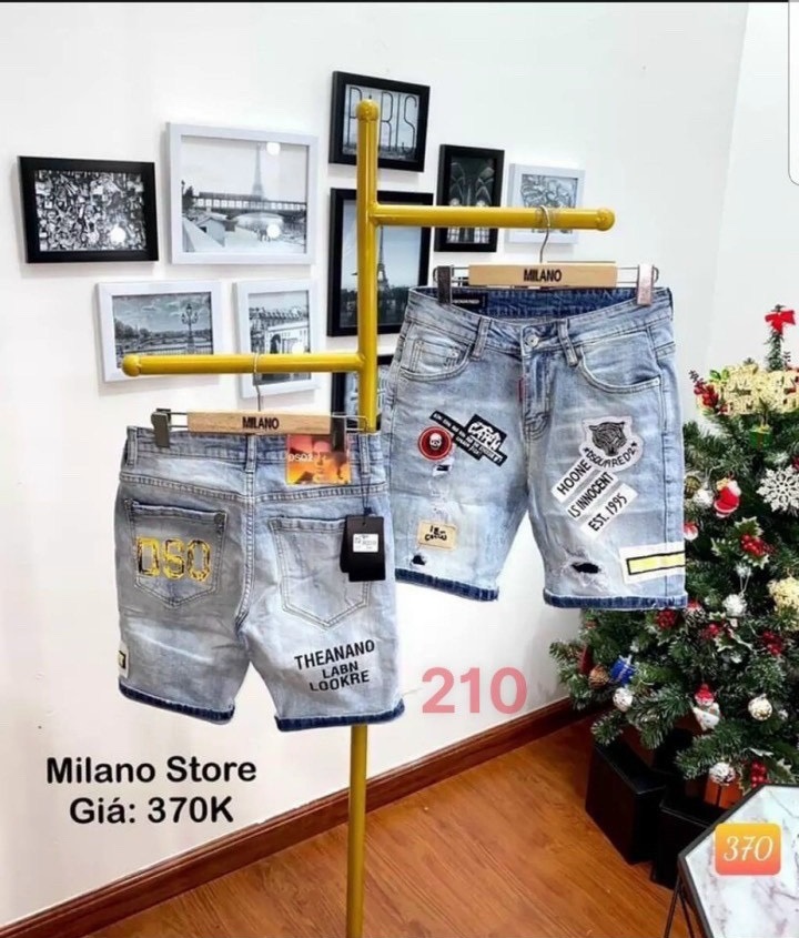 [HCM]Quần short jean nam cao cấp - quần jean lửng nam họa tiết - quần ngố jean rách co giãn chất đẹp xuất sắc thời trang cheryshop94 cr210