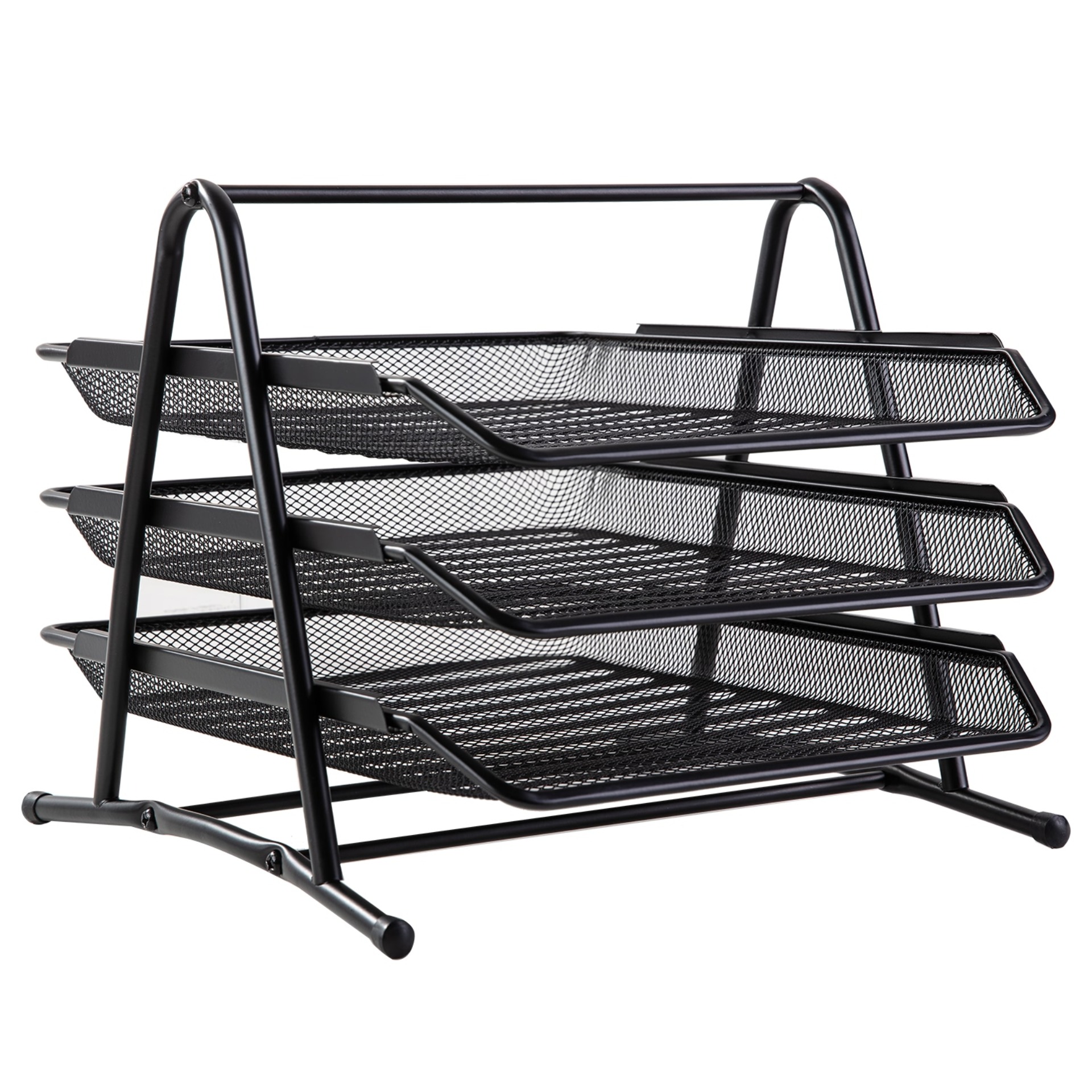 Khay đựng tài liệu 3 tầng Deli, Đen - E9181