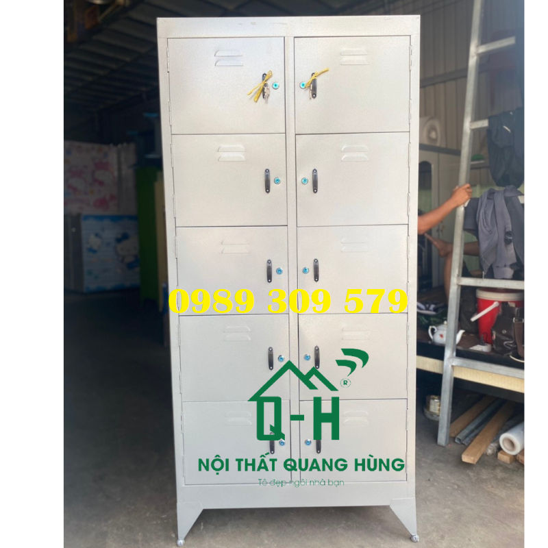 Tủ sắt hồ sơ locker 10 cửa chắc chắn hcm