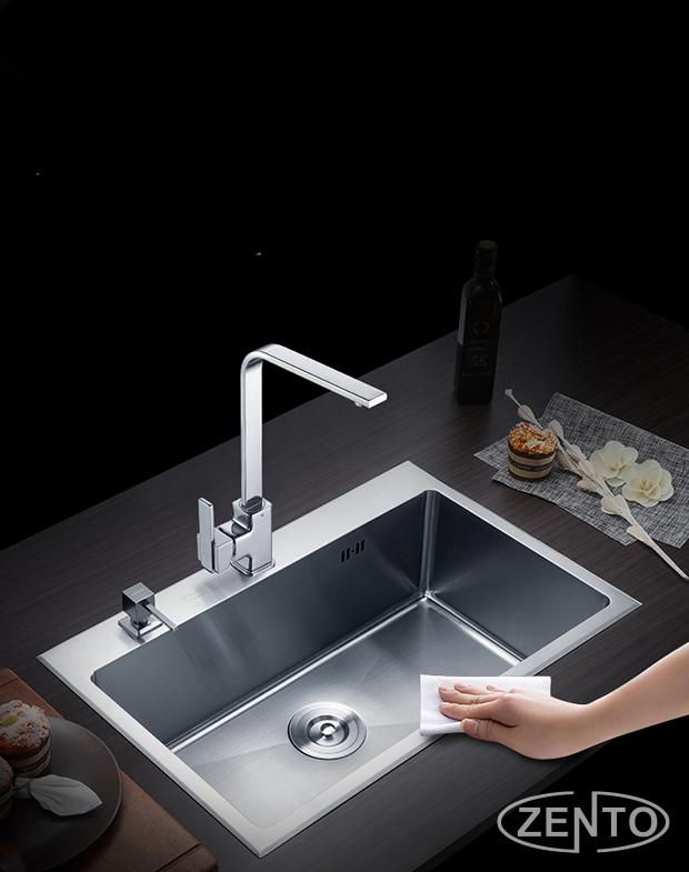 Chậu rửa bát inox 1 hố zento HD6846-304