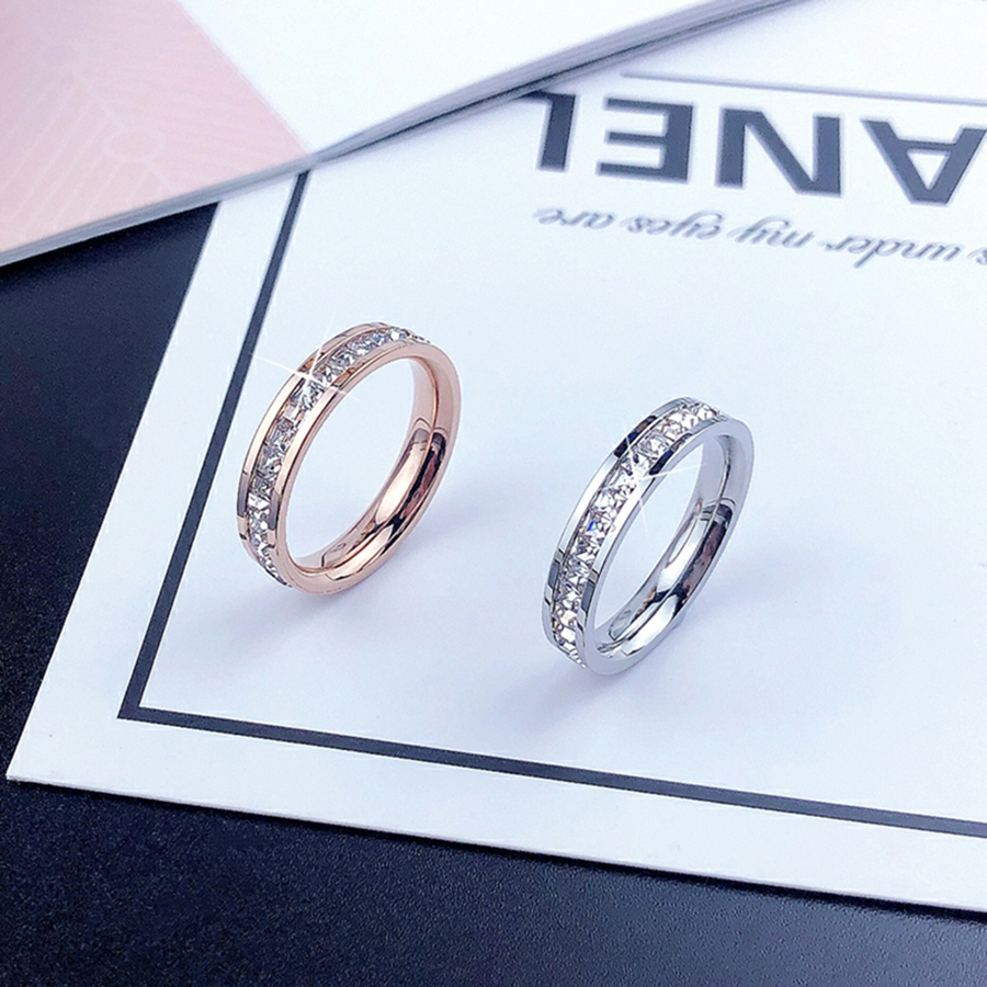 Nhẫn Nữ Đẹp, Nhẫn Titan 1 Hàng Đá
