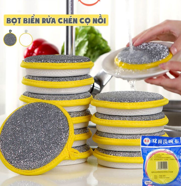 Pieces wash bowl brush pot hamart sponge wash cup 2 sided multi-purpose convenience
