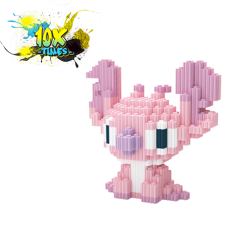 lego linkgo 3D nhân vật hoạt hình stich cho bé, đồ chơi trẻ em lắp ráp dễ thương sáng tạo giá rẻ, quà tặng sinh nhật