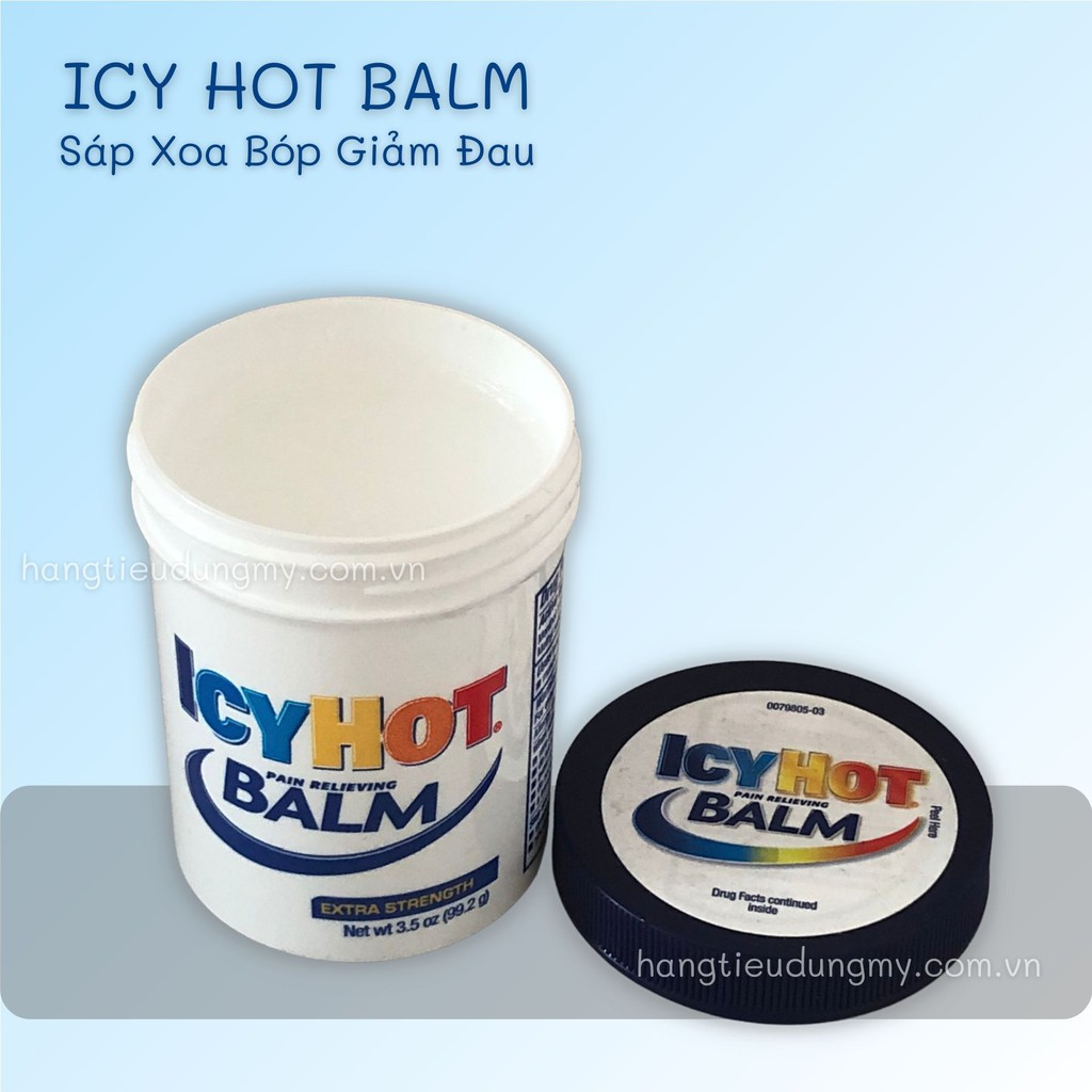 Dầu Nóng Xoa Bóp Giảm Đau Nhức Icy Hot Original Balm Pain Relieving 99.2g Hàng Mỹ dầu nóng lăn Icy Hot Extra Strength