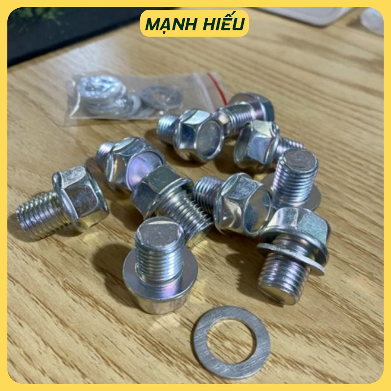 Ốc Rốn Dầu Long Đen 13 Ly Xe Máy Bị Chờn