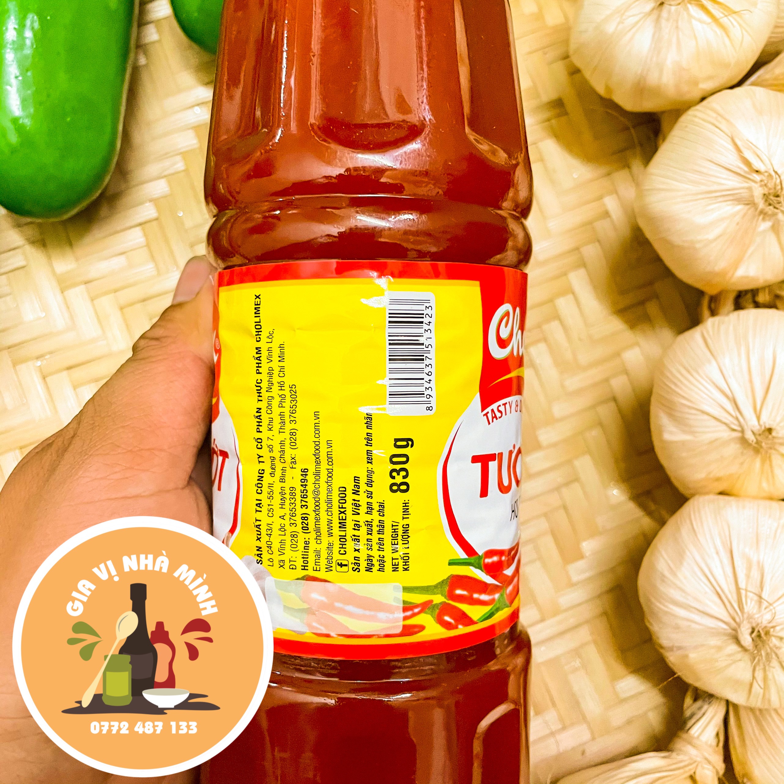 TƯƠNG ỚT (HOT CHILI SAUCE) CHOLIMEX 830GR