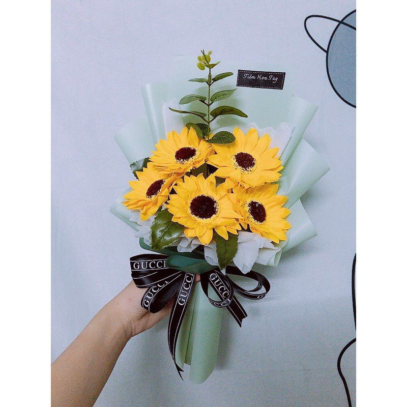 Bó hoa hướng dương sáp thơm MS 05N