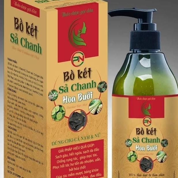 Dầu gội thảo dược Bồ kết sả chanh hoa bưởi- dầu gội tinh chất thiên nhiên dưỡng tóc an toàn thư giãn giảm stress