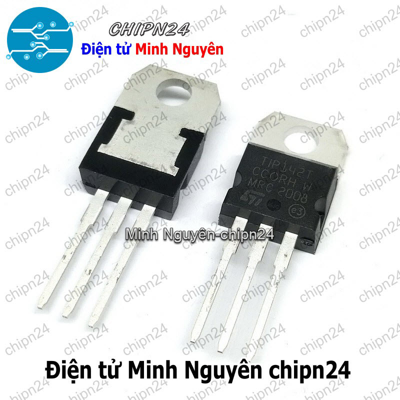 [3 con] (KT1) Transistor TIP142 TO-220 NPN 10A 100V (TIP142T TIP 142) - HH006926