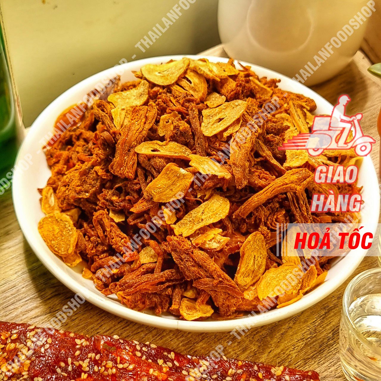 Khô Heo Cháy Tỏi - Hộp 500gr