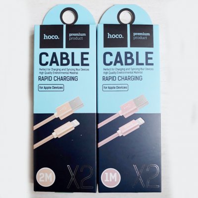 Cáp sạc nhanh bọc dù siêu bền Lightning Hoco X2 cho IP/iPad - KOI TECH
