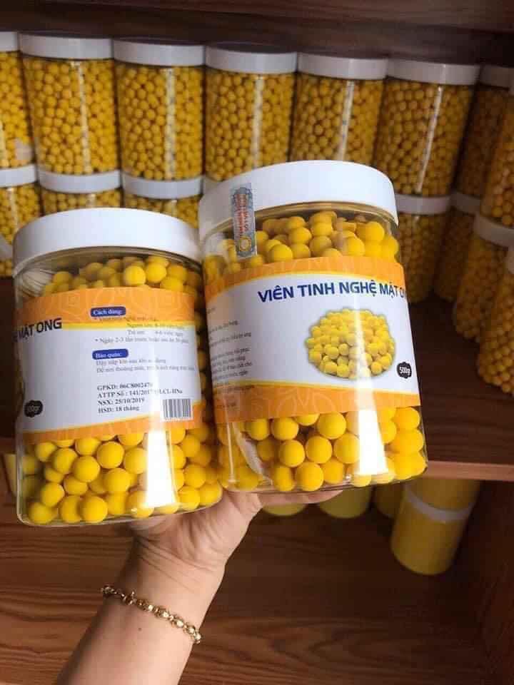 Viên Tinh Bột nghệ Mật Ong Nguyên Chất 500g