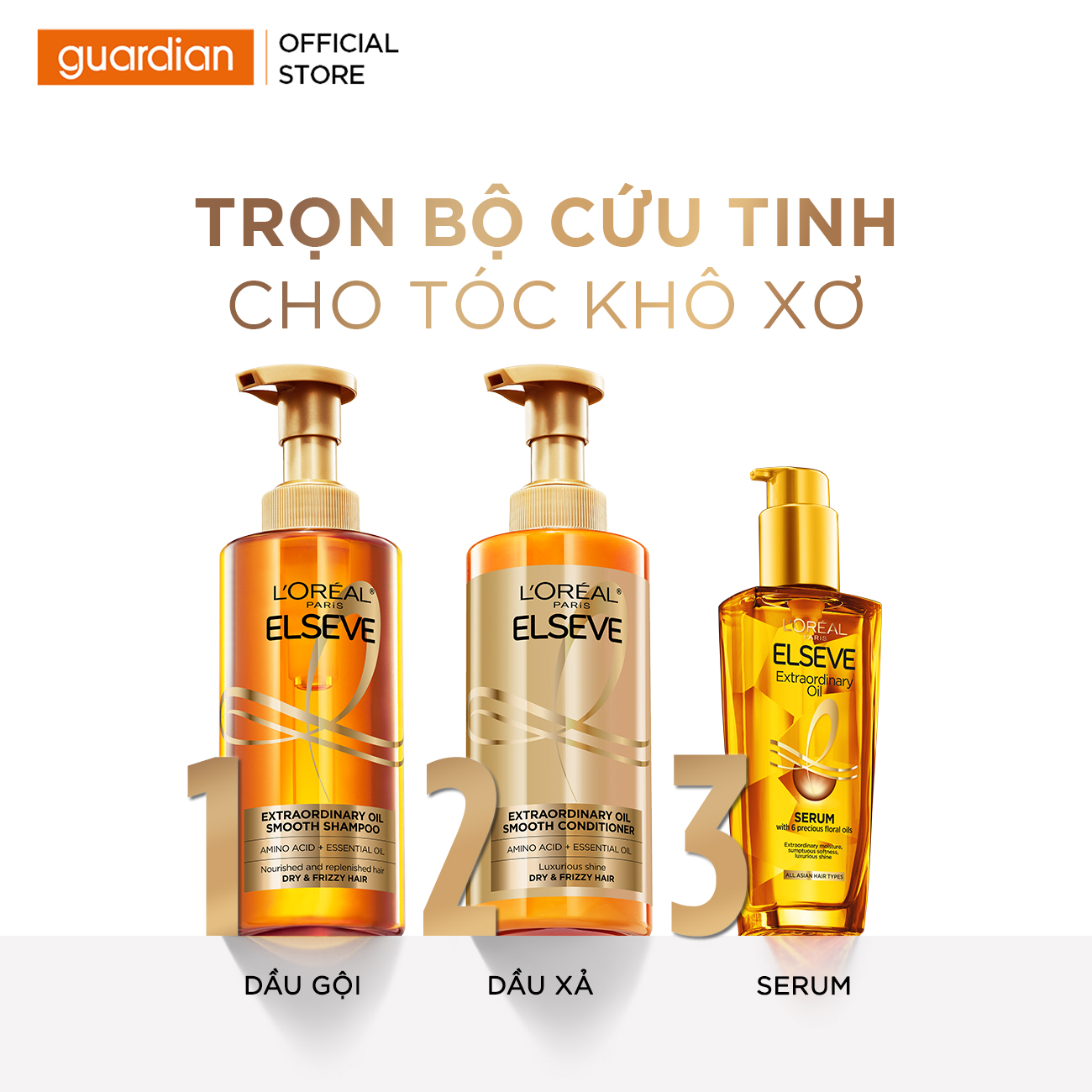 Dầu Gội L'Oreal Paris Dưỡng Tóc Suôn Mượt Tóc Cao Cấp 440Ml