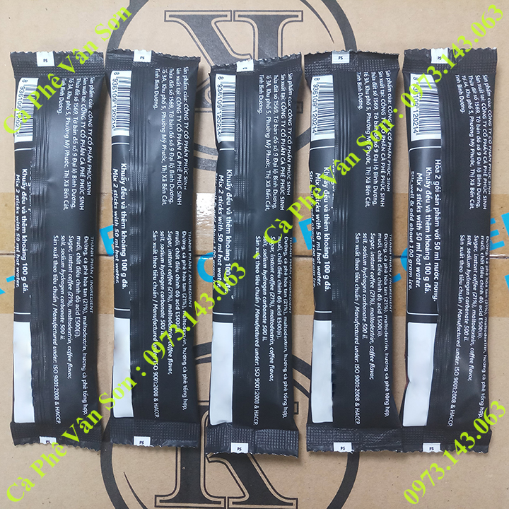 Combo cà phê sữa K Delight và đen K Black Phúc Sinh (mỗi loại 05 gói dài nhỏ 17g)