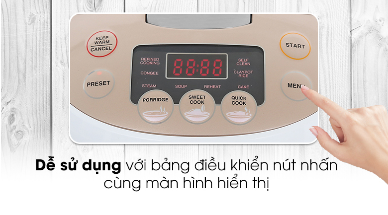[Giá cực sốc] Nồi cơm điện tử Sharp 1.8 lít KS-COM181CV-GL hàng chính hãng