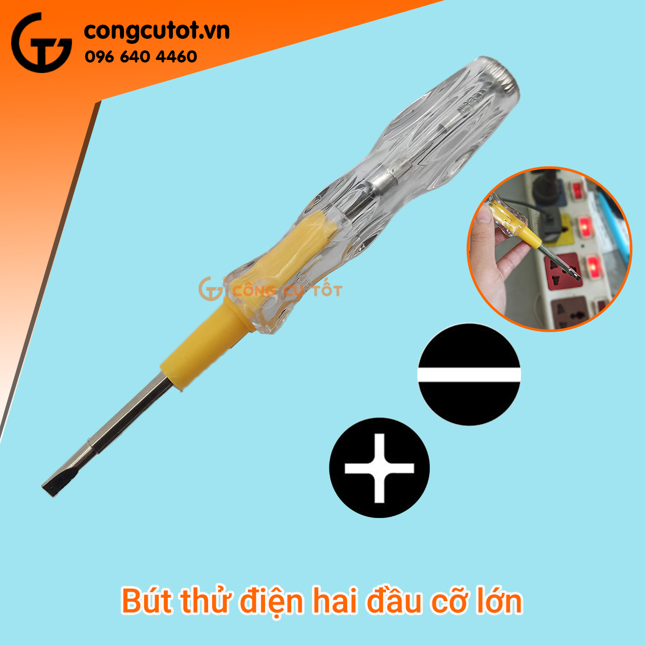 Tô vít 2 đầu kiêm bút thử điện