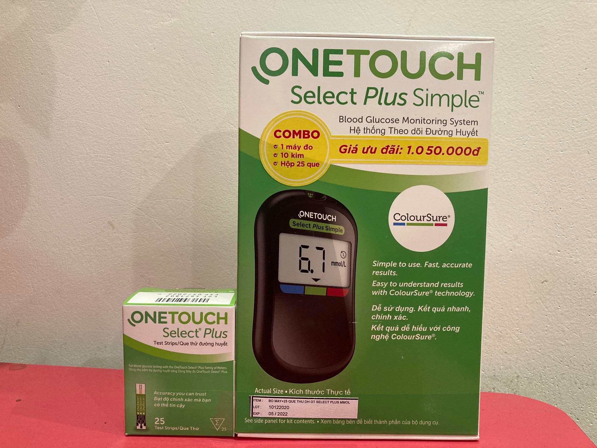 Máy thử đường huyết One Touch Select Plus Simple Glucometer