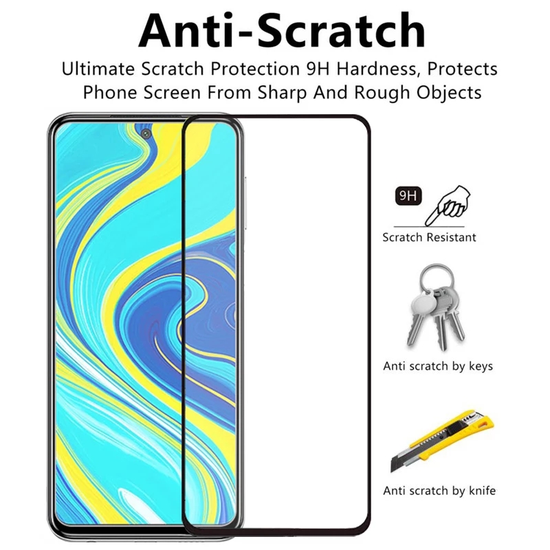 Kính cường lực Xiaomi Redmi Note 9S note9s, Redmi Note 9 pro, Redmi Note 9 Pro Max - Kính 9D full màn full keo độ cứng 9H bảo vệ màn hình tối đa