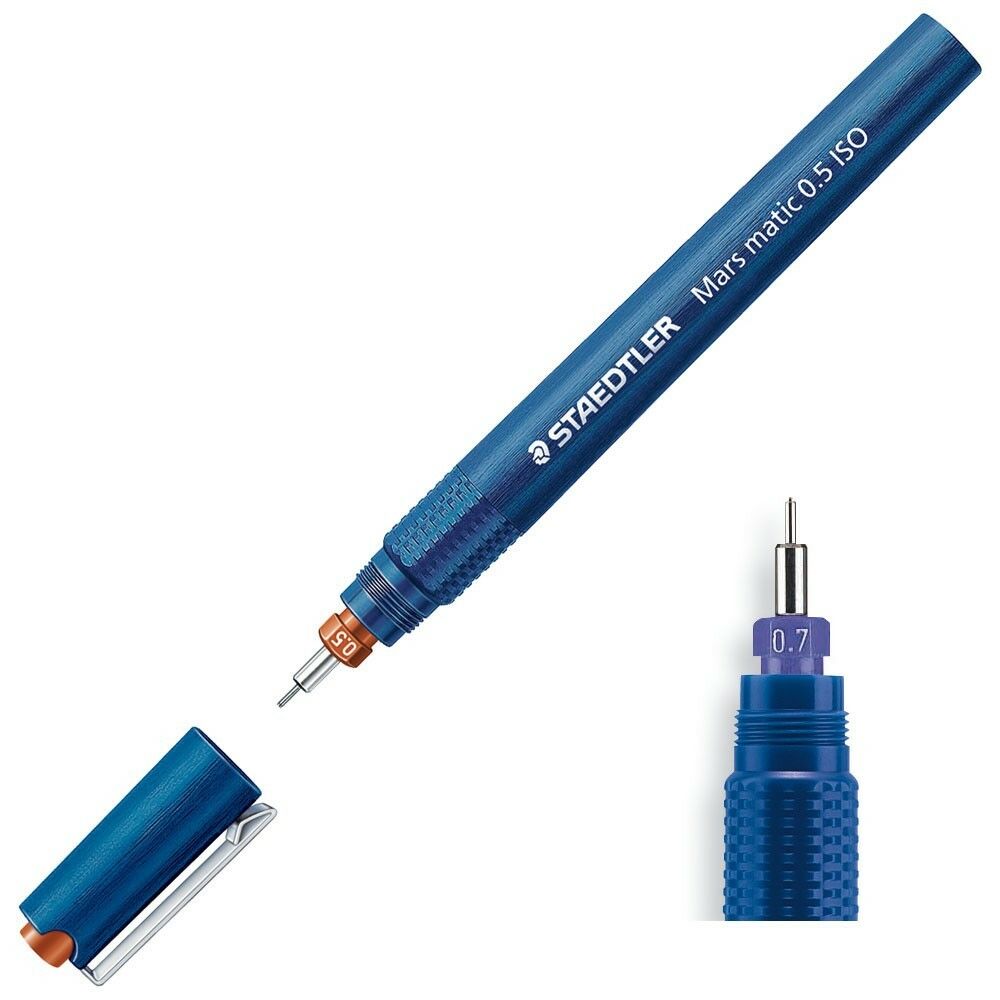 Bút can kỹ thuật cao cấp STAEDTLER Mars mastic 700 (0.1mm,0.2mm,0.3mm,0.4mm,0.5mm,0.7mm)