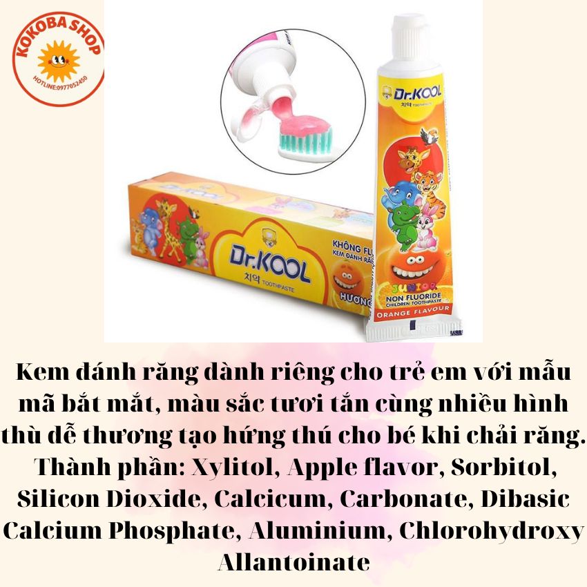 Kem Đánh Răng Trẻ Em Nuốt được .