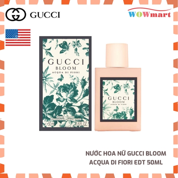 [HCM]Nước Hoa Nữ Gucci Bloom Acqua Di Fiori EDT 50ml - [MỸ]