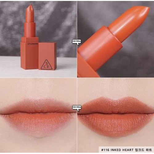 son 3CE cam đất mã 116