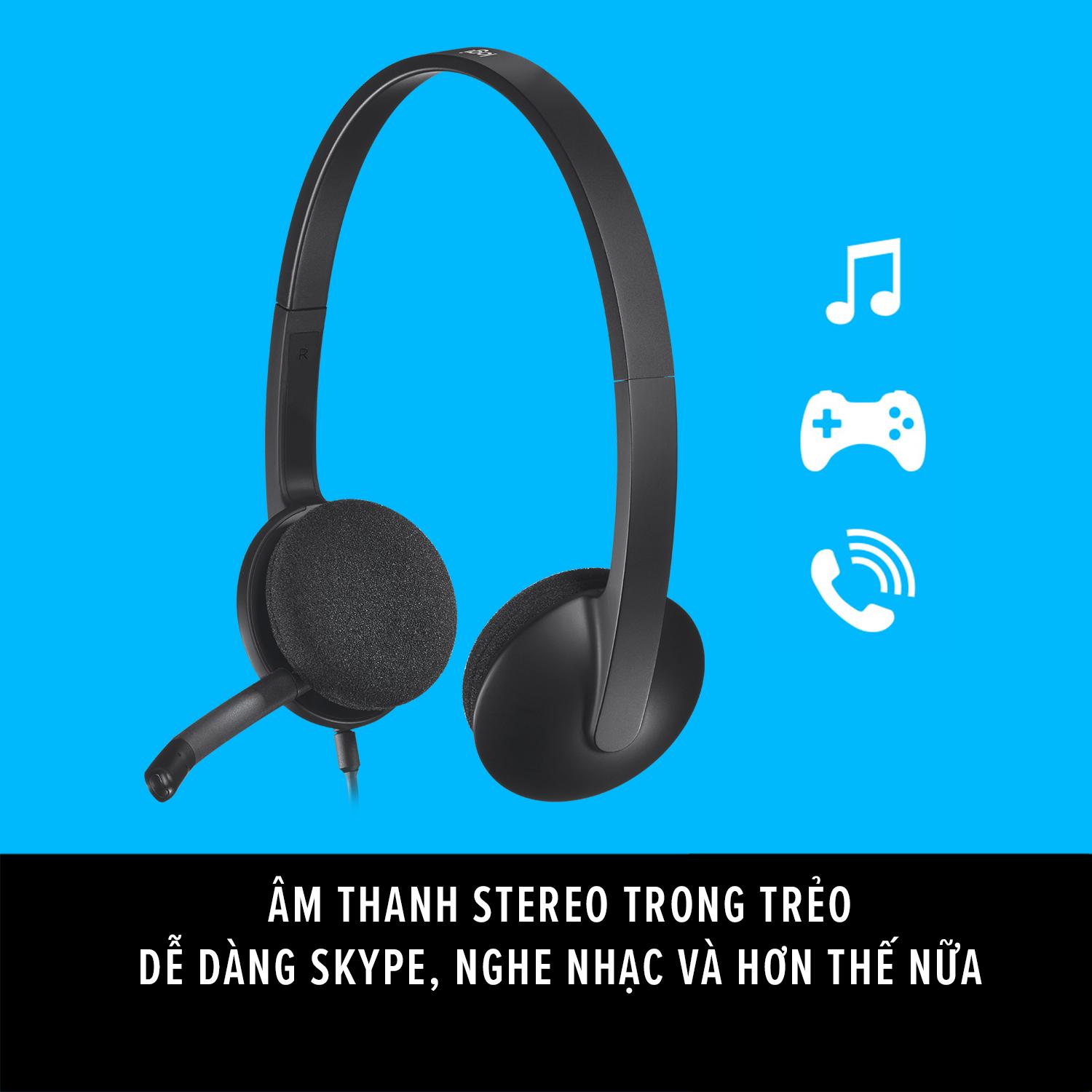 Tai nghe Logitech H340