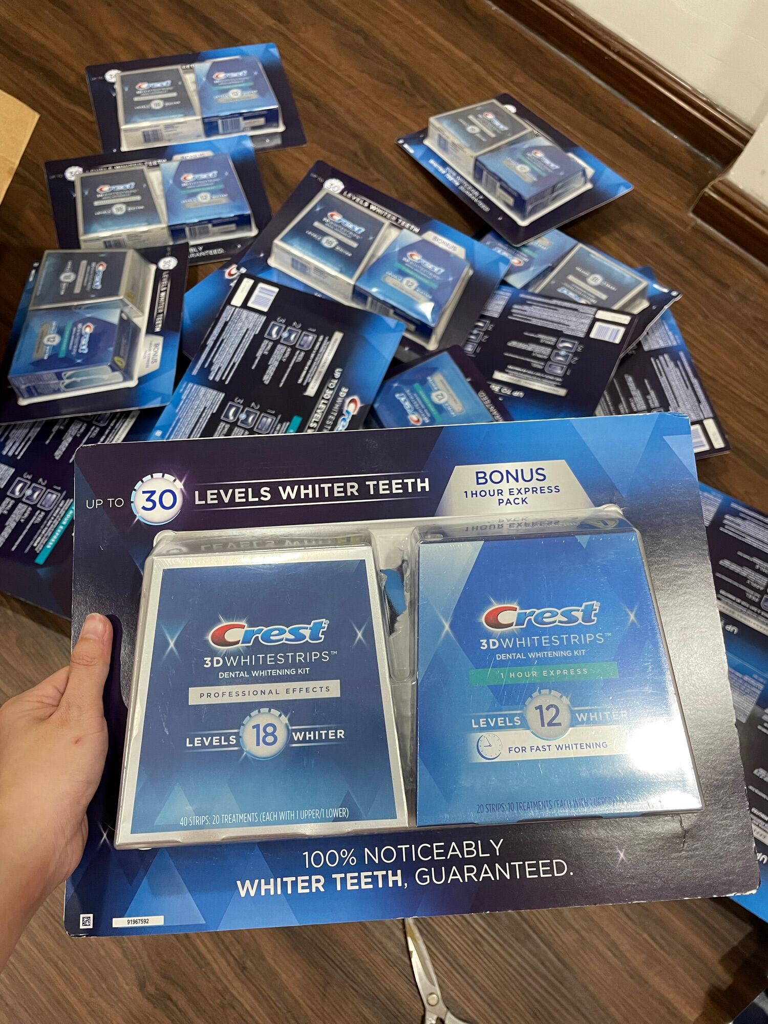 (Combo 5 gói ) Miếng Dán Trắng Răng Crest 3D White Professional Effects siêu trắng Mỹ