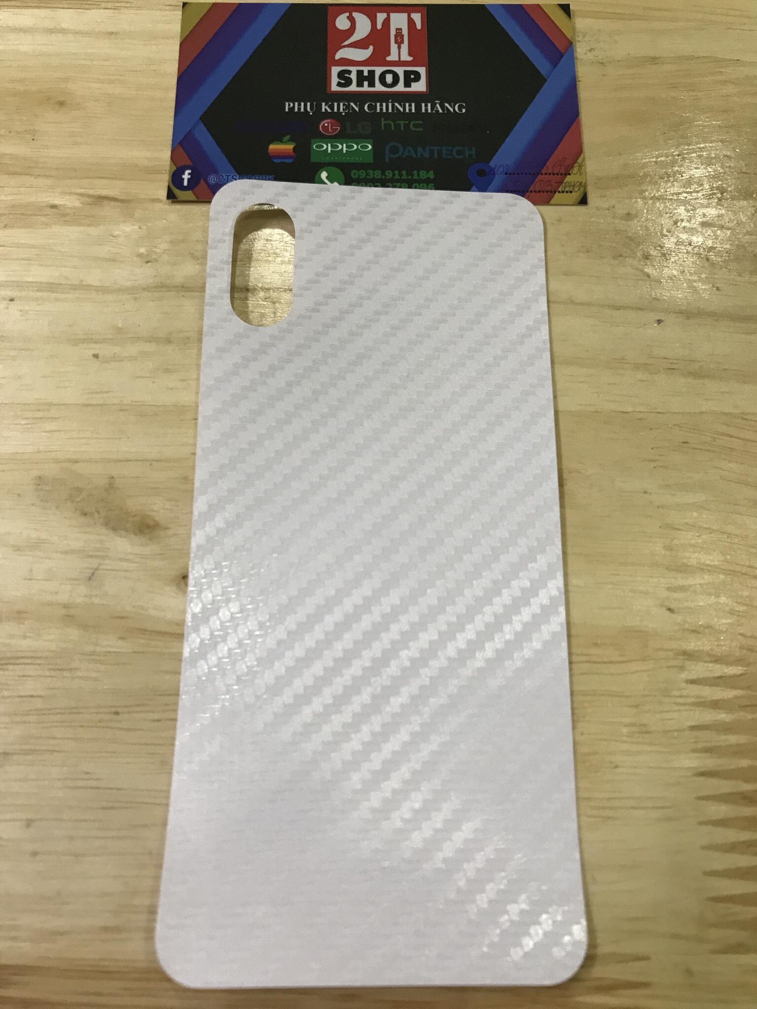 DÁN VÂN CARBON MẶT LƯNG XIAOMI MI 8