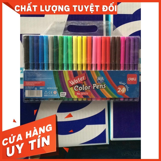 Bút dạ màu 24 màu deli