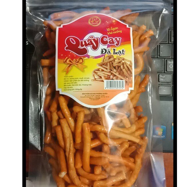 500gram Snack Quẩy Cay Giòn