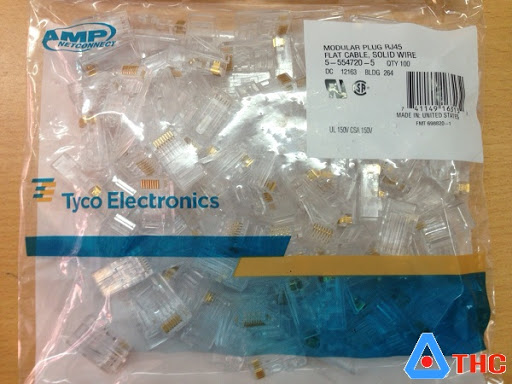 Đầu bấm mạng/ hạt mạng RJ45 - túi (100 hạt mạng)