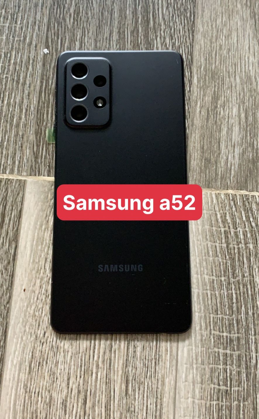 Nắp lưng samsung A52 zin có kính cam